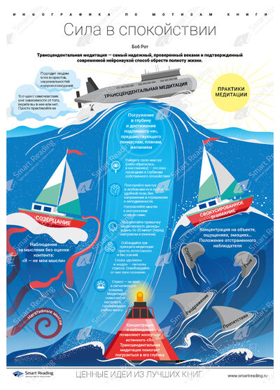 Инфографика для книги «Сила в спокойствии»